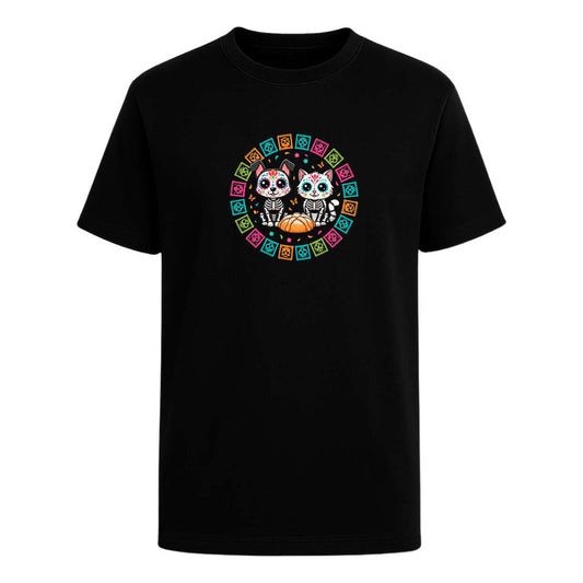 Playera Gato Y Perro Calavera Día De Muertos Ofrenda Unisex