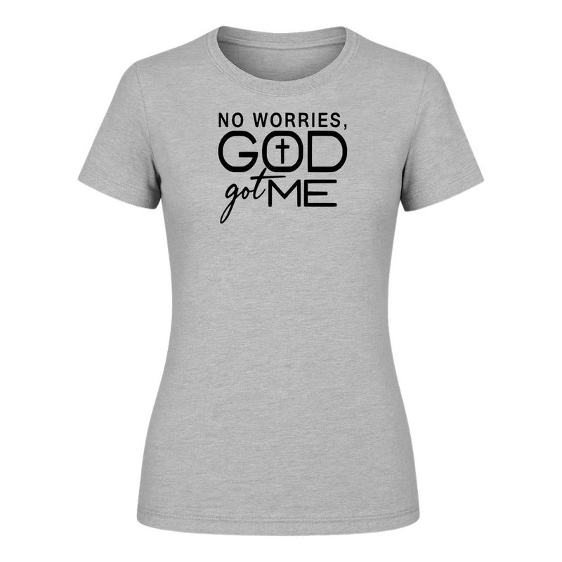 Playera "No Worries God Got Me" Cristiana - Dama