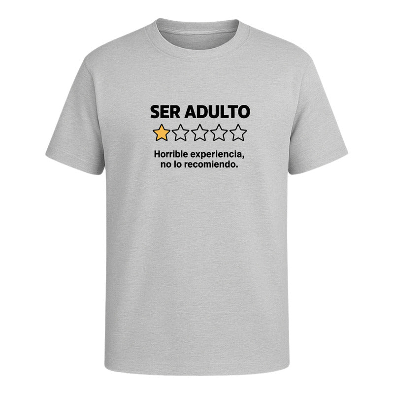 Playera "Ser Adulto No Lo Recomiendo" - Hombre