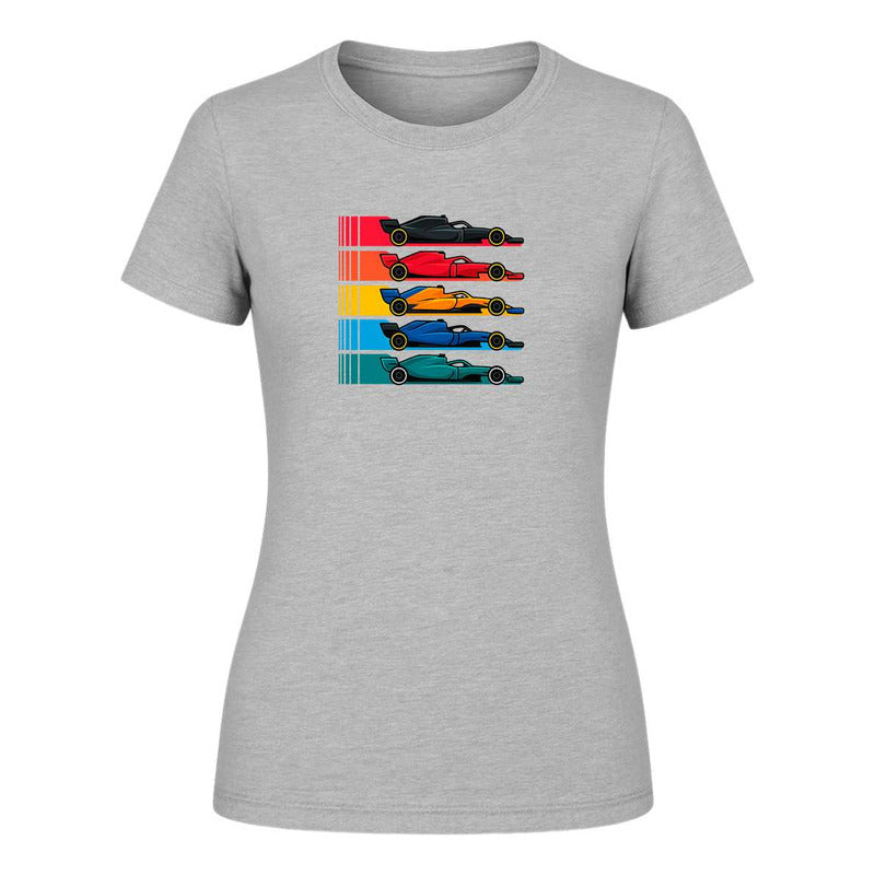 Playera "Autos de Carrera" Estilo Fórmula - Dama