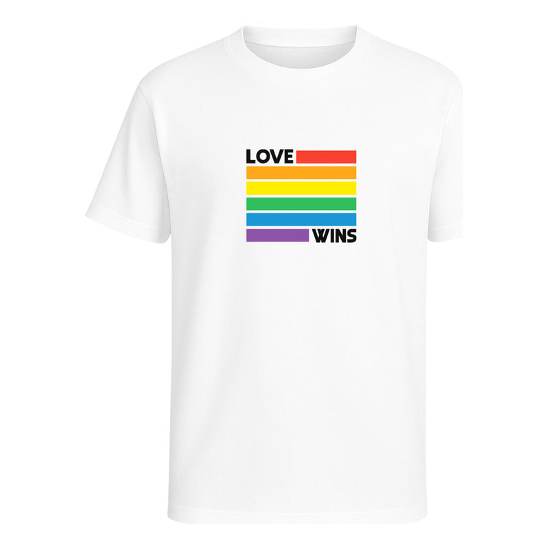 Playera Love Wins Lgbt Arcoíris Orgullo Gay Unisex