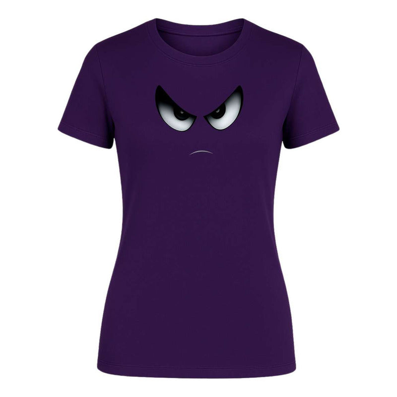 Playera "Cara Enojada" Ojos Enfadados - Dama