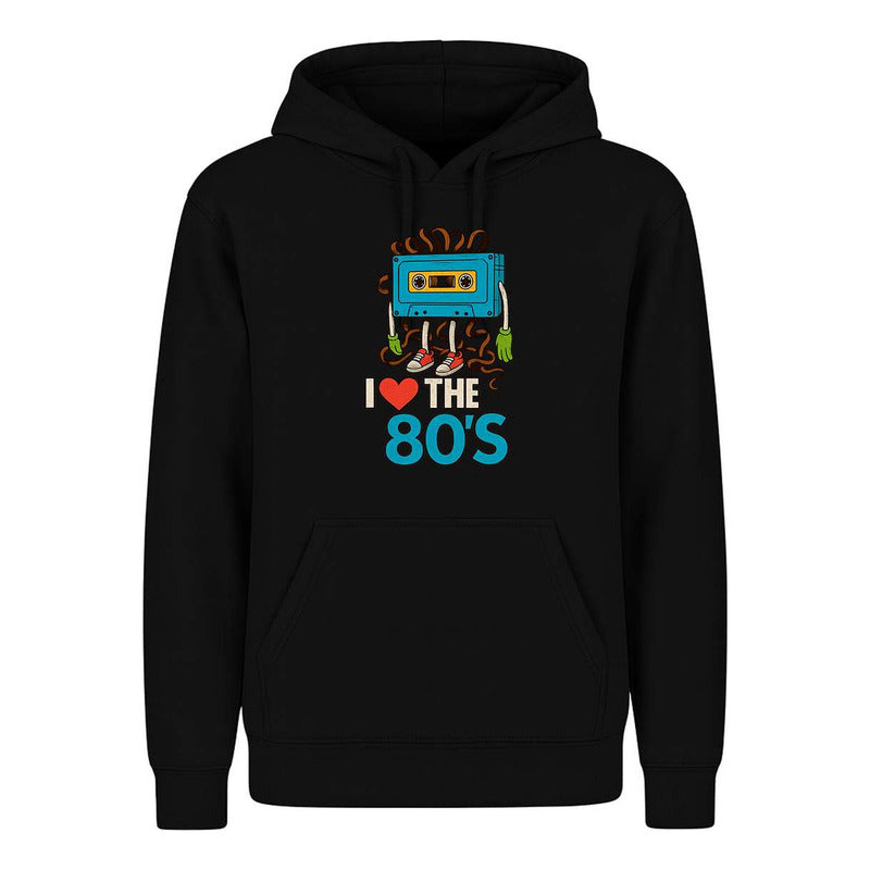 Sudadera I Love The 80s Cassette Retro Nostalgia Infantil