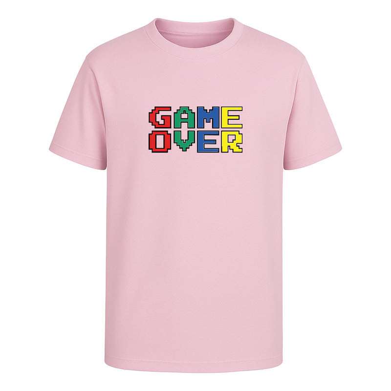Playera "Game Over" Gamer Retro 8 Bits - Hombre