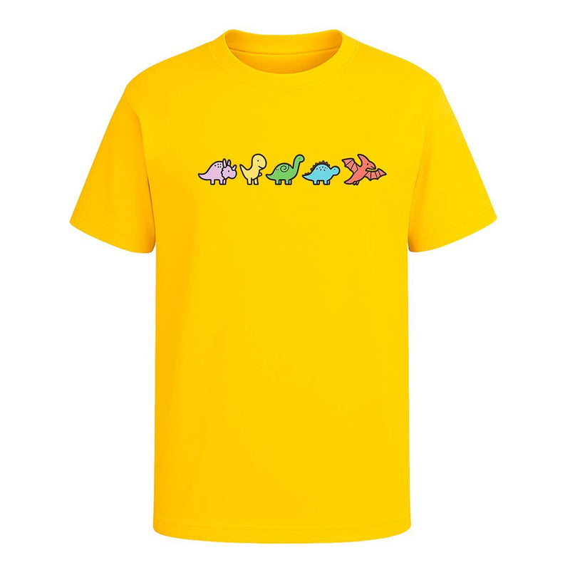 Playera "Dinosaurios Kawaii" Minimalista - Infantil