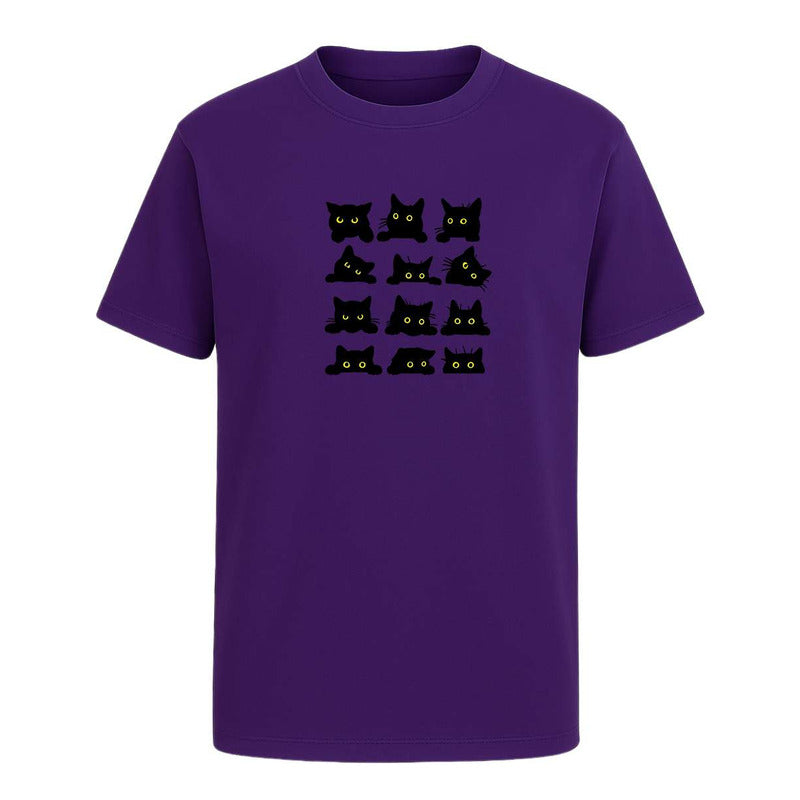 Playera Gatos Caritas Kawaii Divertida Regalo Unisex