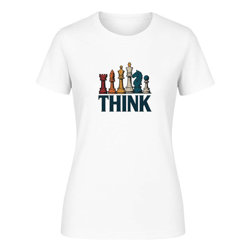 Playera "Think" Ajedrez y Estrategia - Dama