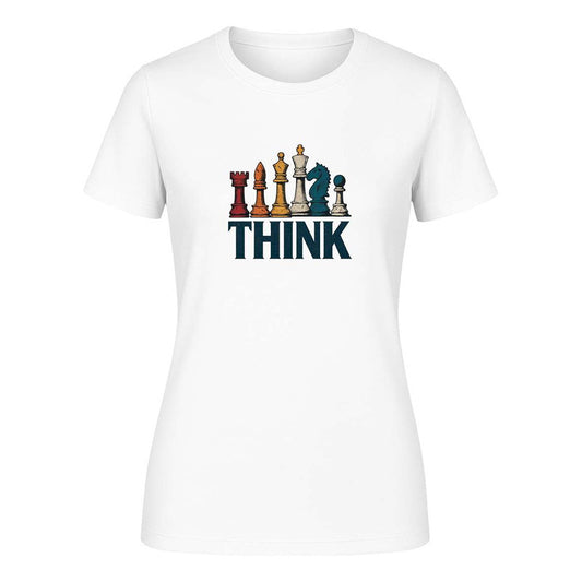 Playera "Think" Ajedrez y Estrategia - Dama