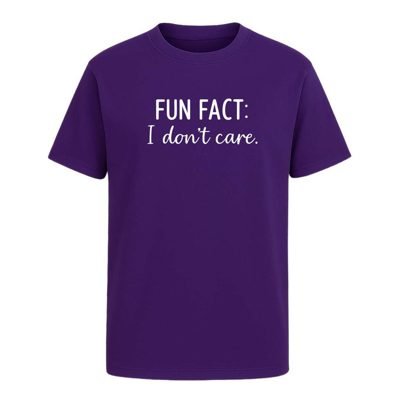 Playera "Fun Fact I Don't Care" - Infantil