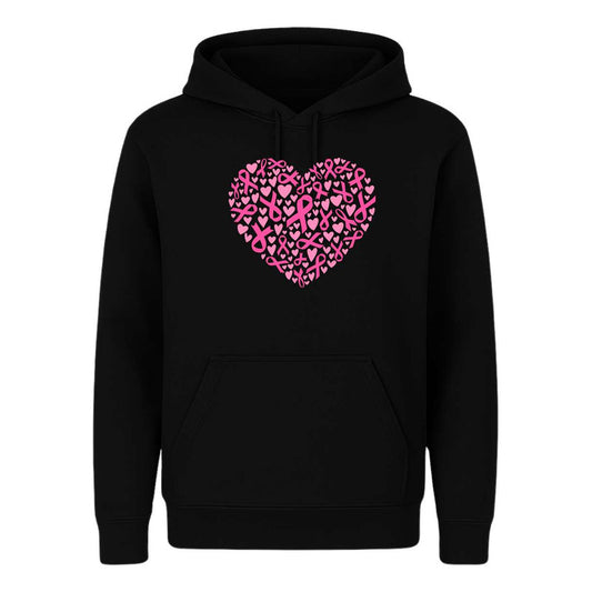 Sudadera Corazón Listón Rosa Cáncer De Mama Infantil