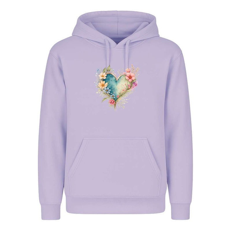 Sudadera Corazón Floral Acuarela Amor Regalo Cute Infantil