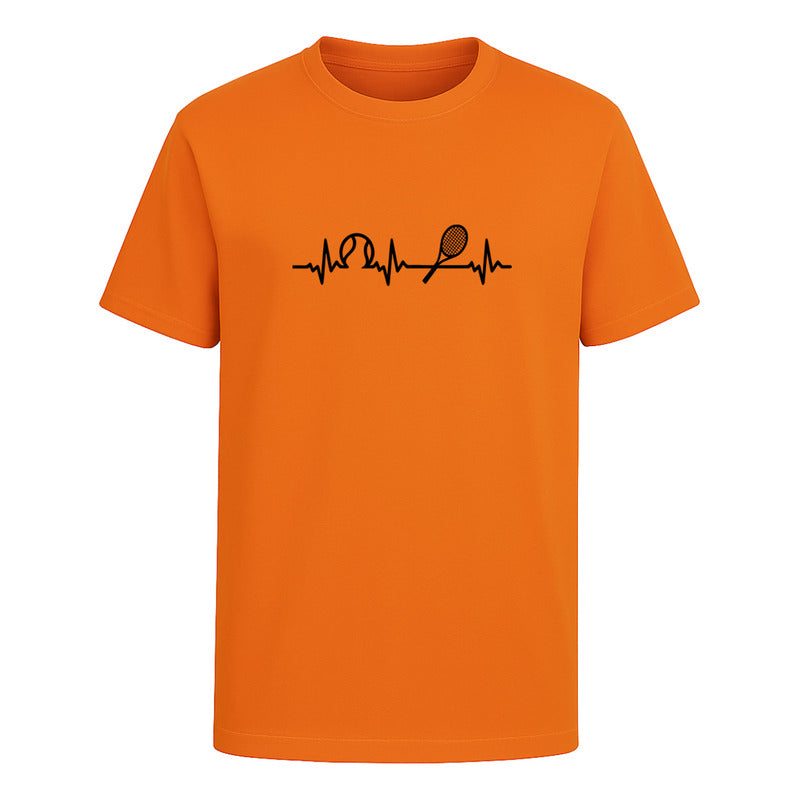 Playera Tennis Corazón Tenista Cardiograma Raqueta Unisex