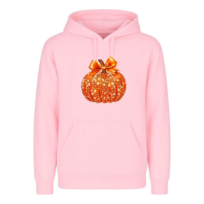 Sudadera Calabaza Brillante Con Lazo Halloween Fiesta Unisex