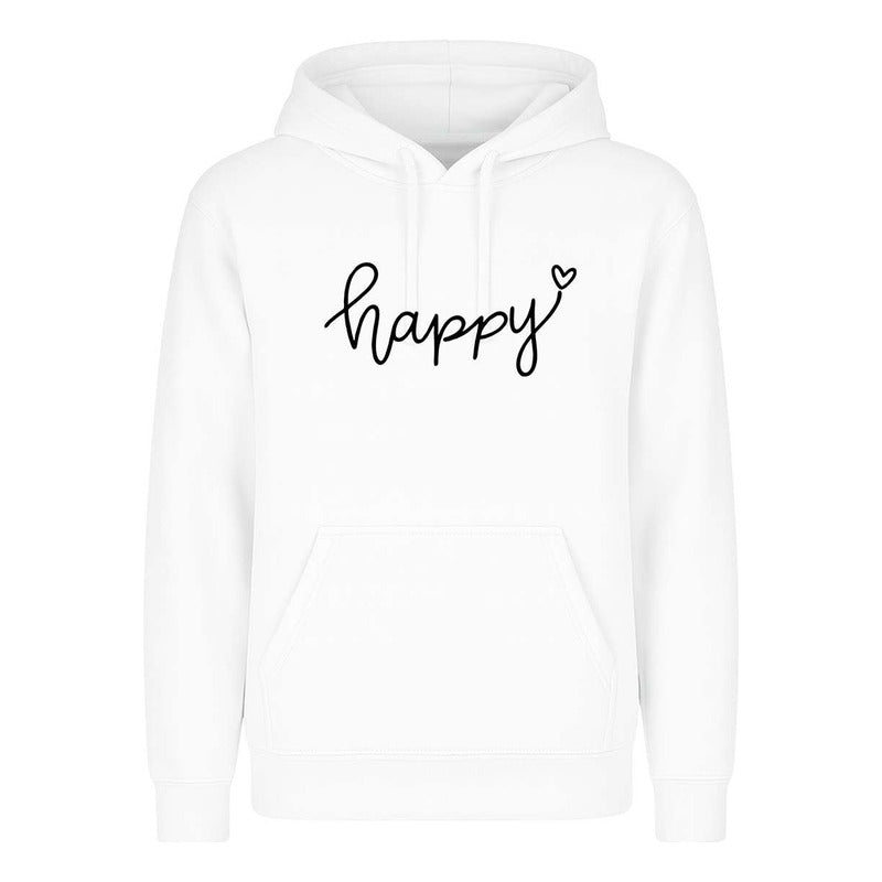 Sudadera Happy Frase Positiva Good Vibes Regalo Unisex
