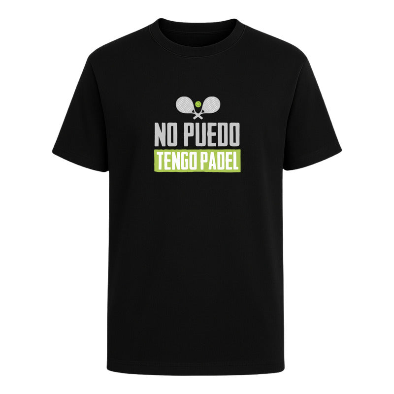 Playera No Puedo Tengo Pádel Infantil Frase Divertida