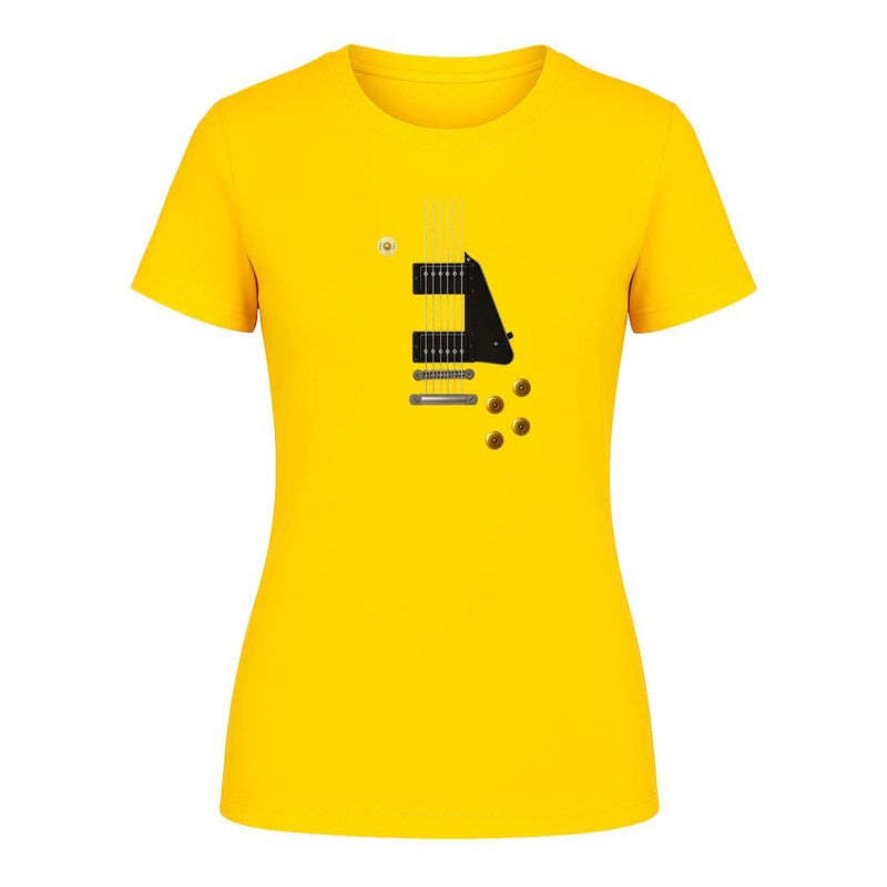 Playera "Guitarra Eléctrica" Rock Metal - Dama