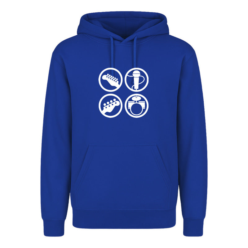 Sudadera Instrumentos Musicales Para Músico Unisex Rockero