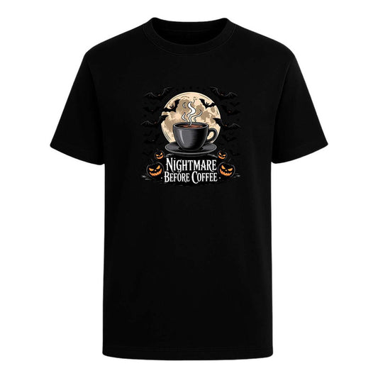 Playera Nightmare Before Coffee Unisex Halloween Jack Café