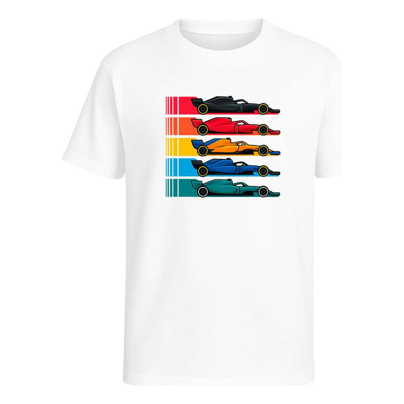 Playera "Autos de Carrera" Estilo Fórmula - Infantil