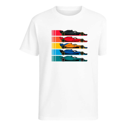 Playera "Autos de Carrera" Estilo Fórmula - Infantil