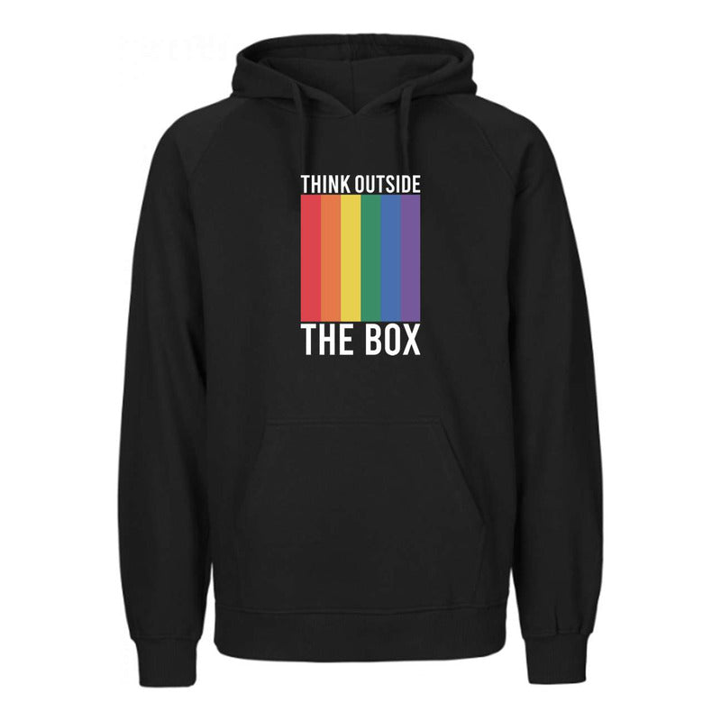 Sudadera Lgbt+ Piensa Fuera De La Caja Orgullo Gay Unisex