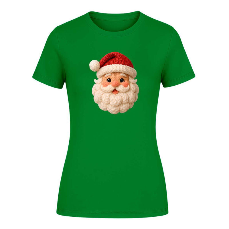 Playera Santa Tipo Knit Cute Navideña Kawaii Regalo Dama