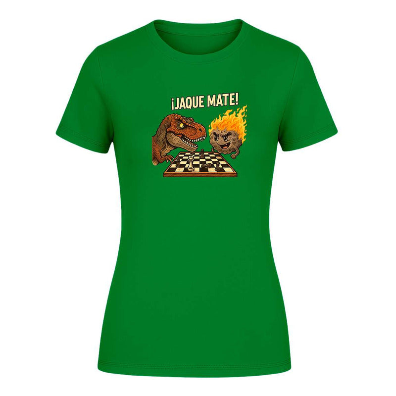 Playera "Jaque Mate" Dinosaurio vs Meteorito - Dama
