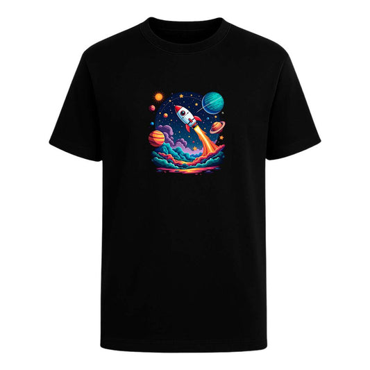 Playera "Cohete y Planetas" Galaxia - Hombre