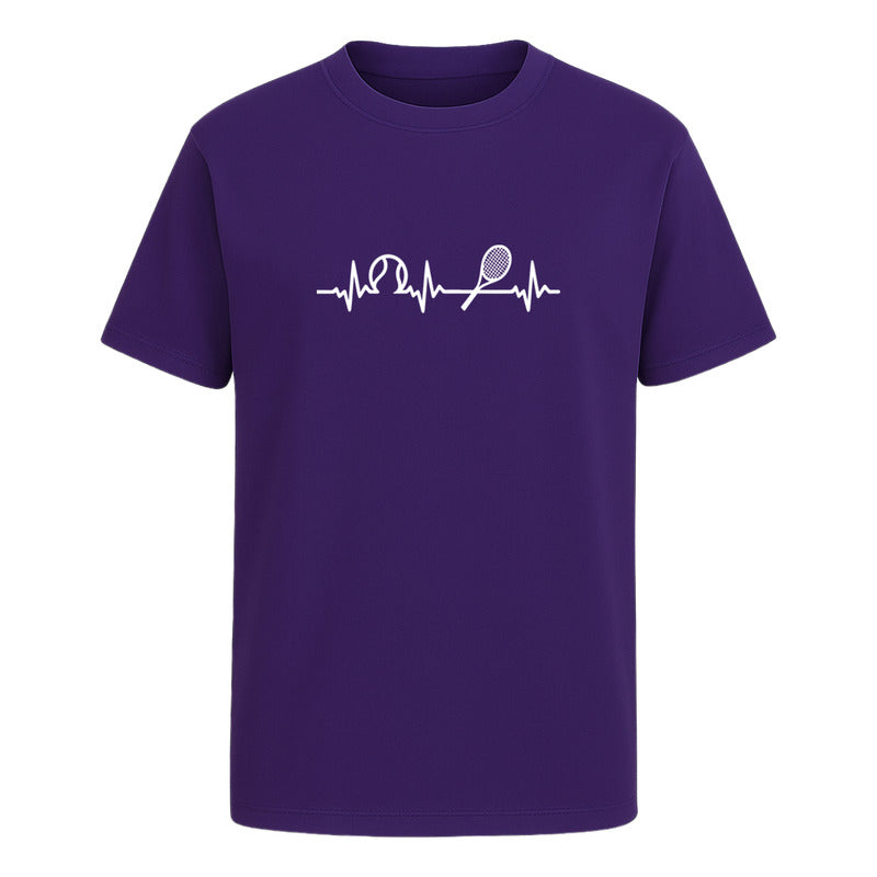 Playera Tennis Corazón Tenista Cardiograma Raqueta Unisex