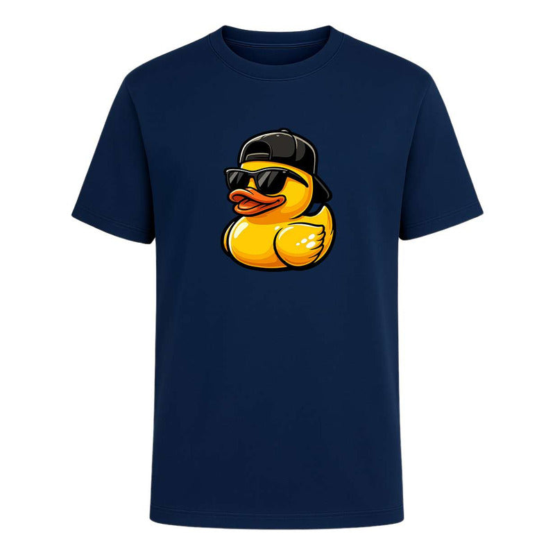 Playera infantil KreaLab Pato Cool con gafas y gorra urbana, ropa moderna y divertida para niños.