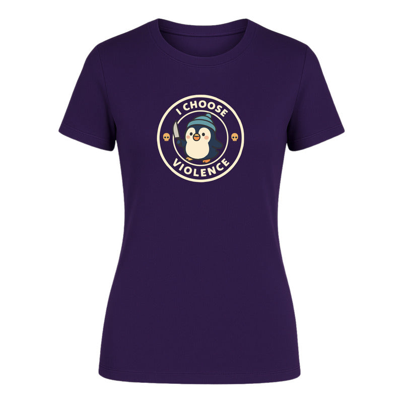 Playera "Pingüino Divertido" Gracioso - Dama