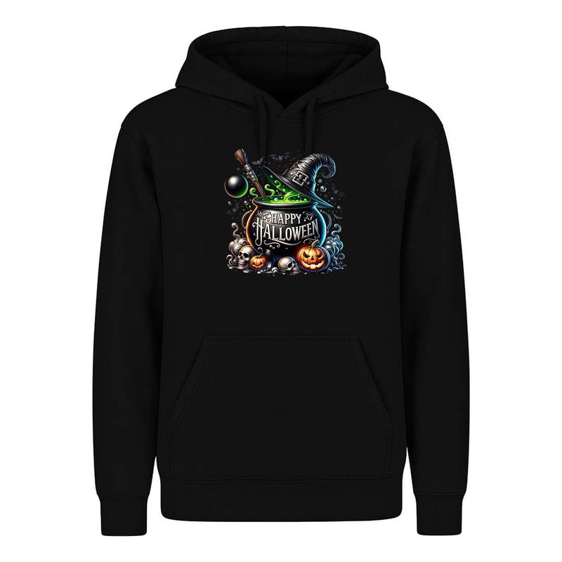 Sudadera Happy Halloween Caldero Bruja Calabaza Infantil
