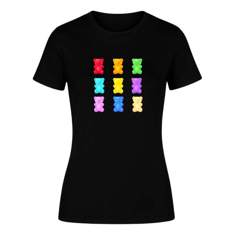 Playera "Ositos de Gomita" Multicolor - Dama