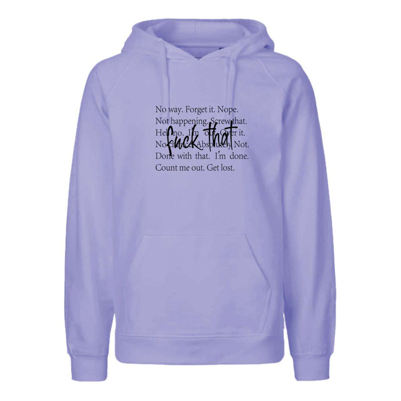 Sudadera Unisex Con Frase Sarcástica Estilo Not Today