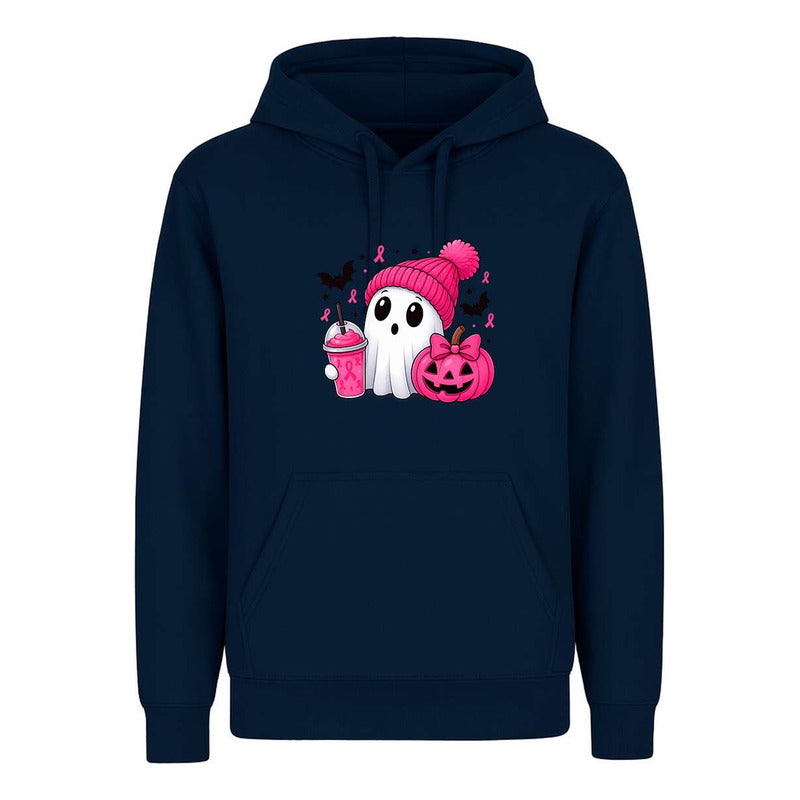 Sudadera Fantasma Rosa Halloween Infantil Cáncer De Mama