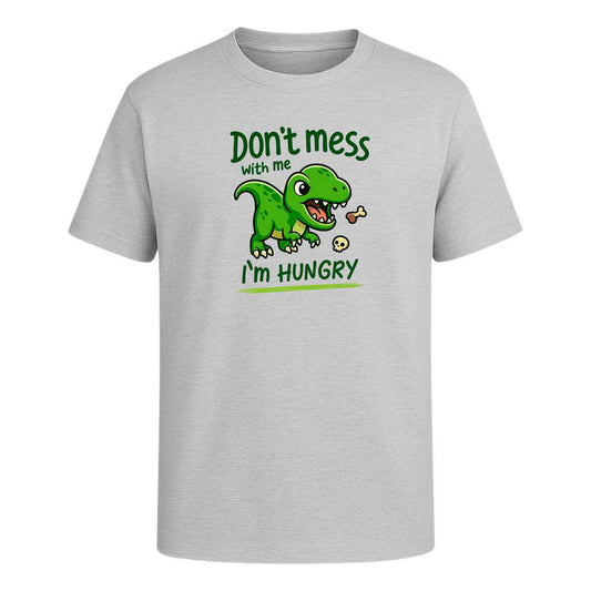 Playera "Don't Mess With Me I'm Hungry" Dinosaurio - Hombre