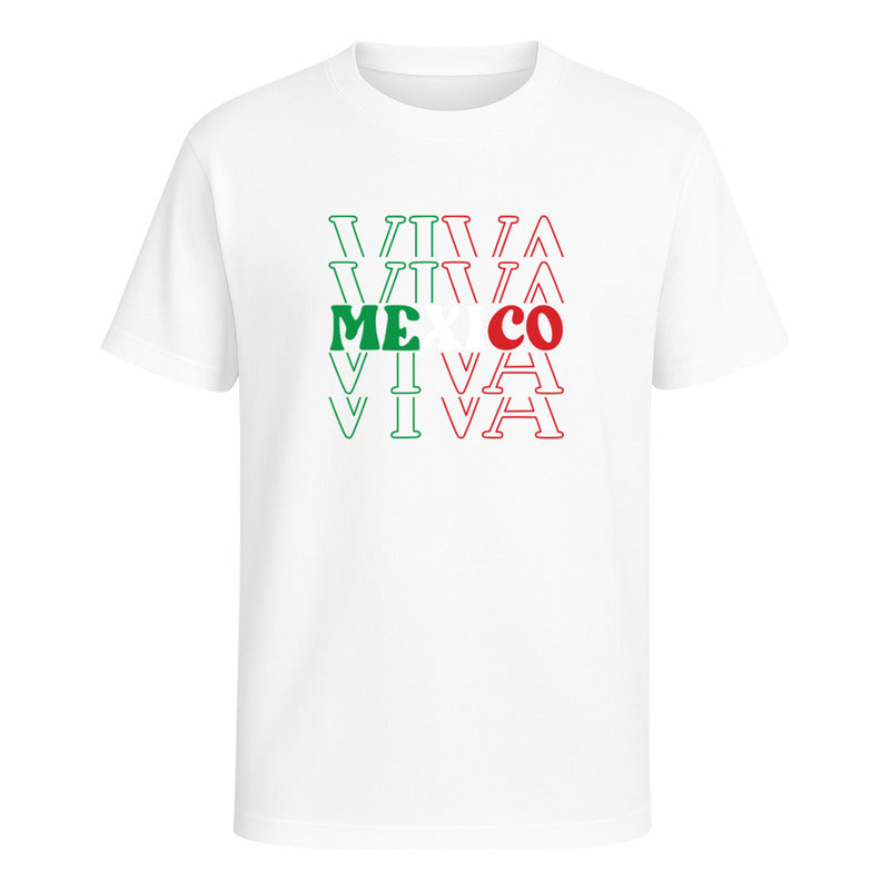 Playera Viva México Unisex Fiestas Patrias Septiembre