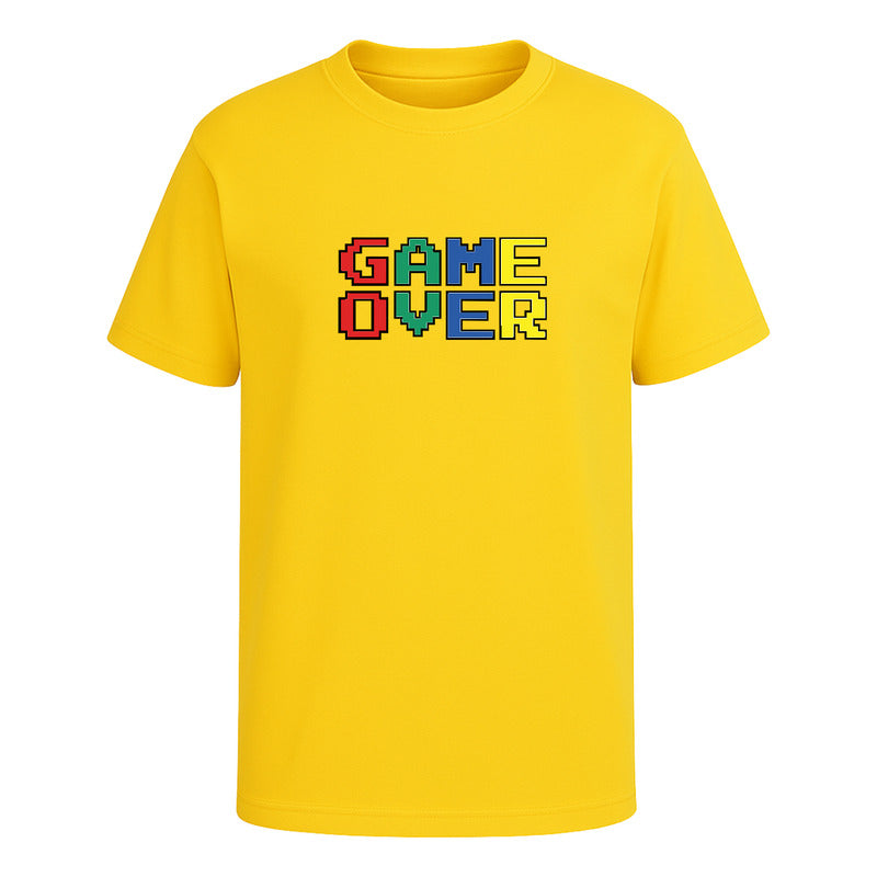 Playera "Game Over" Gamer Retro 8 Bits - Hombre
