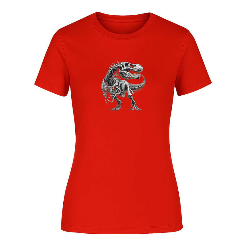 Playera "Esqueleto T-Rex" Fósil - Dama