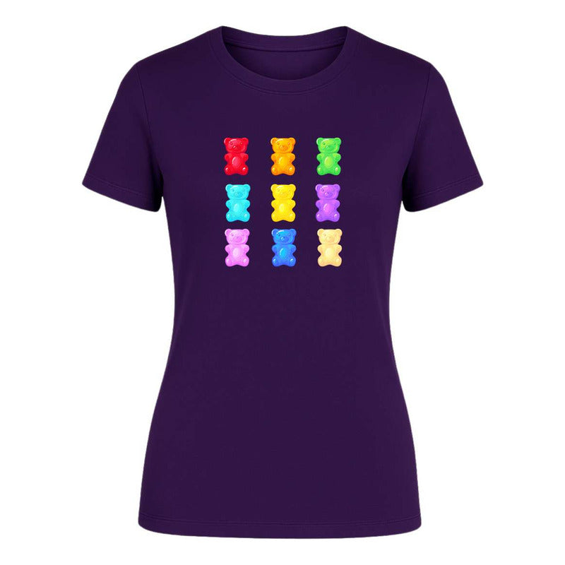 Playera "Ositos de Gomita" Multicolor - Dama