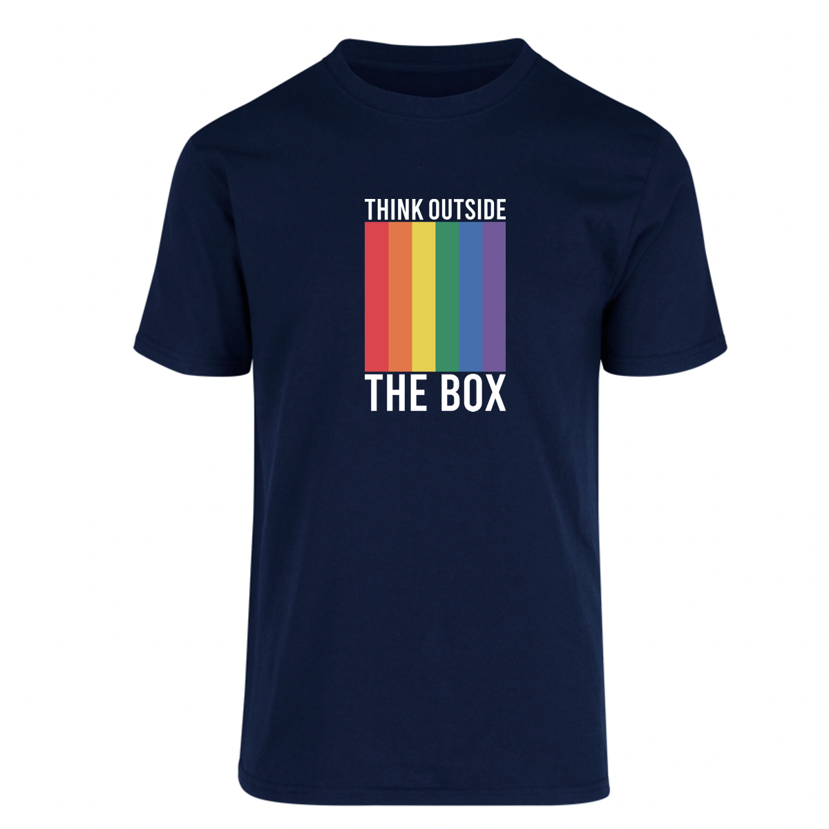 Playera Lgbt+ Piensa Afuera De La Caja Unisex