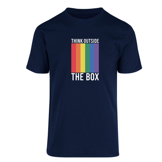 Playera Lgbt+ Piensa Afuera De La Caja Unisex