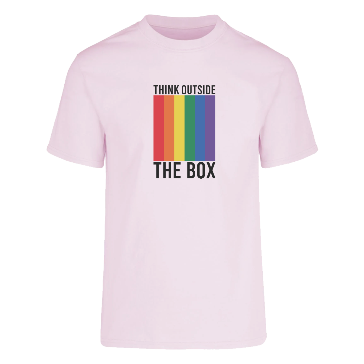 Playera Lgbt+ Piensa Afuera De La Caja Unisex