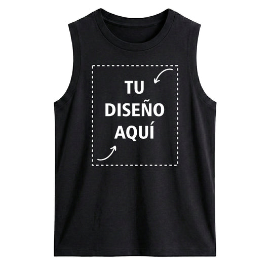 Playera Custom Sin Mangas Hombre - Crea tu Playera